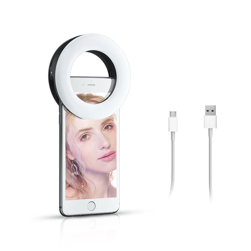 USB Rechargeable Selfie Ring Light