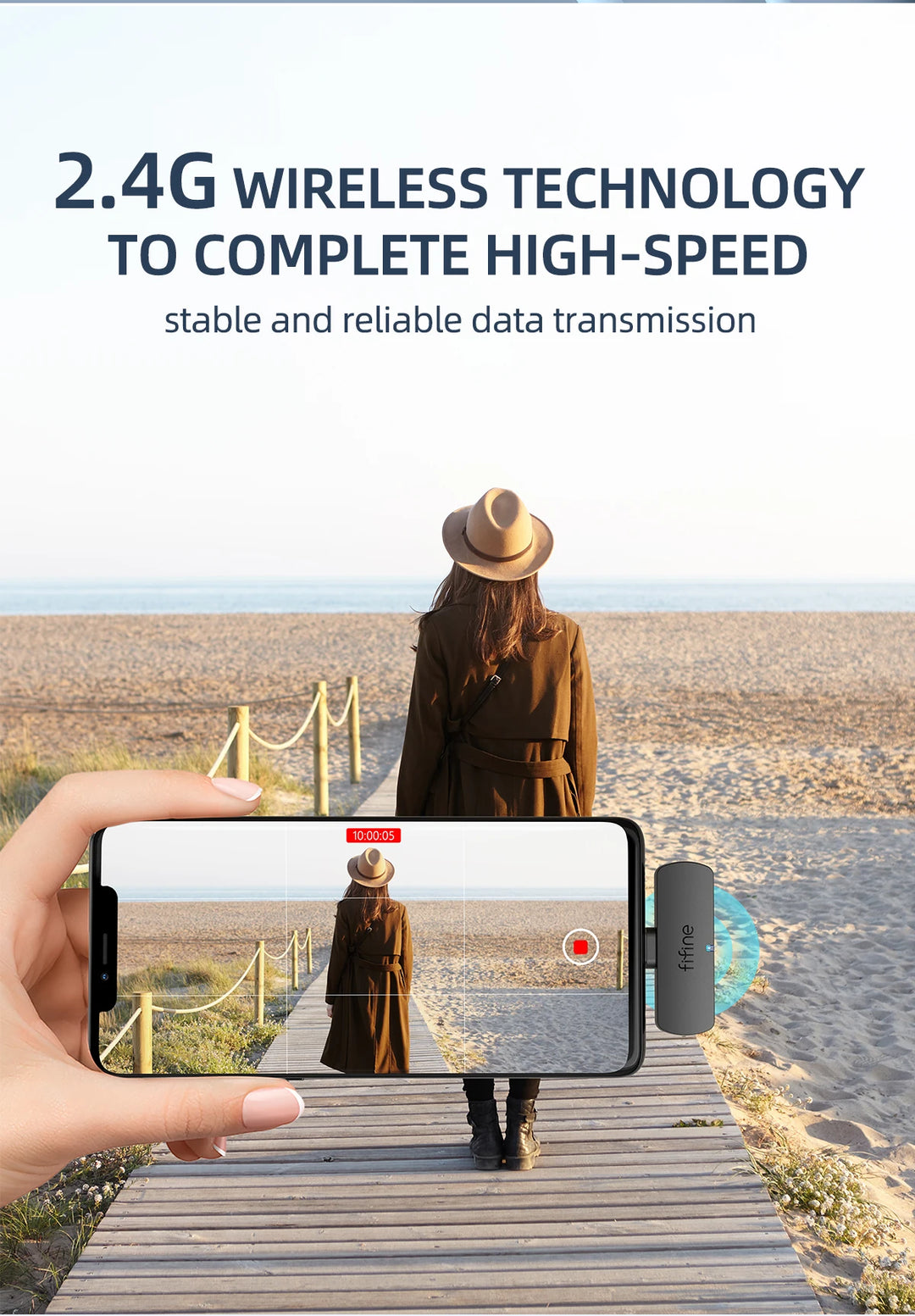 FIFINE M6 Wireless Lavalier Microphone Best for Audio