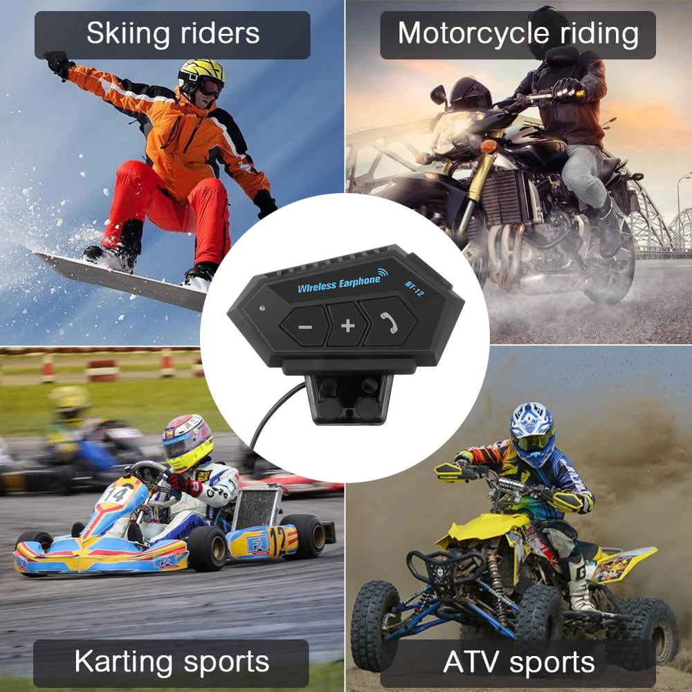 Kebidumei BT12 Motorcycle Bluetooth Helmet Headset