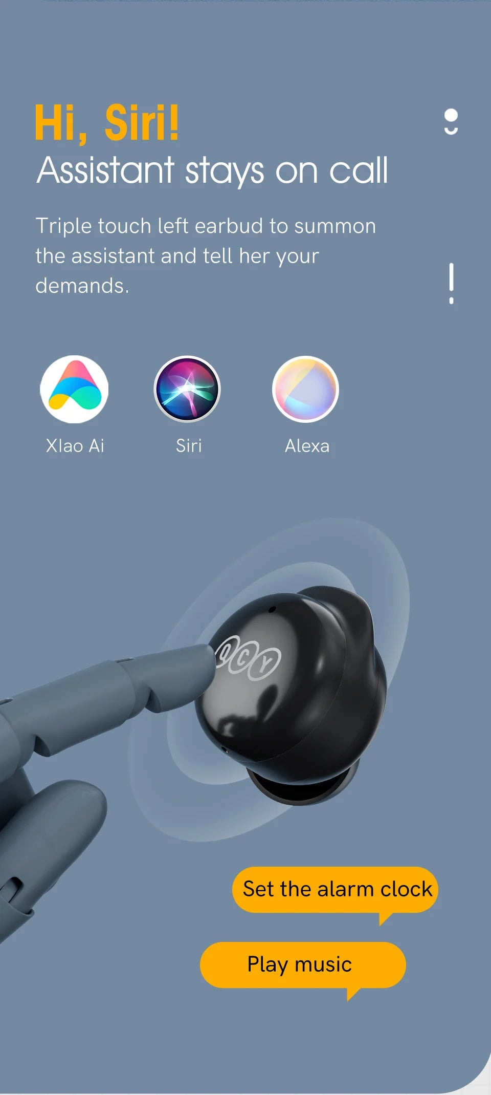 QCY T17 Bluetooth Earbuds 5.1 Wireless Audio with Long-Lasting 26H Charging Case