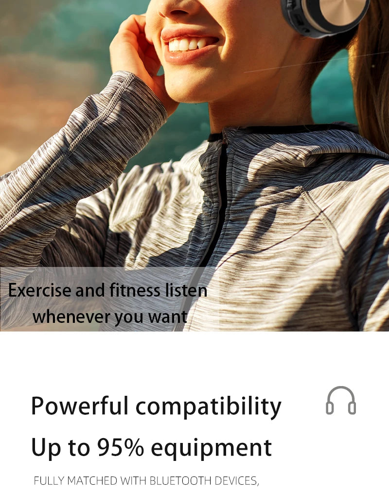 CHUYONG Bluetooth 5.0 ANC Headphones - aptX HD HiFi & Wireless + Wired Dual Mode