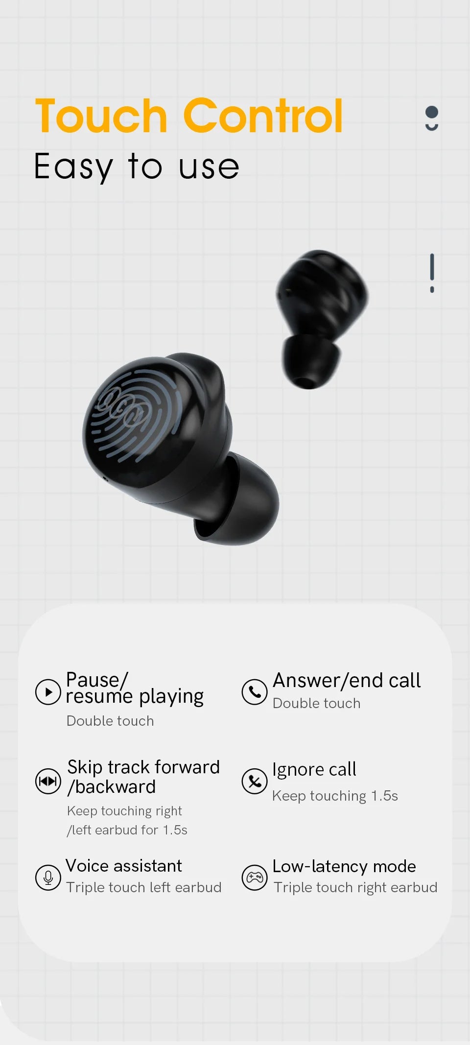 QCY T17 Bluetooth Earbuds 5.1 Wireless Audio with Long-Lasting 26H Charging Case