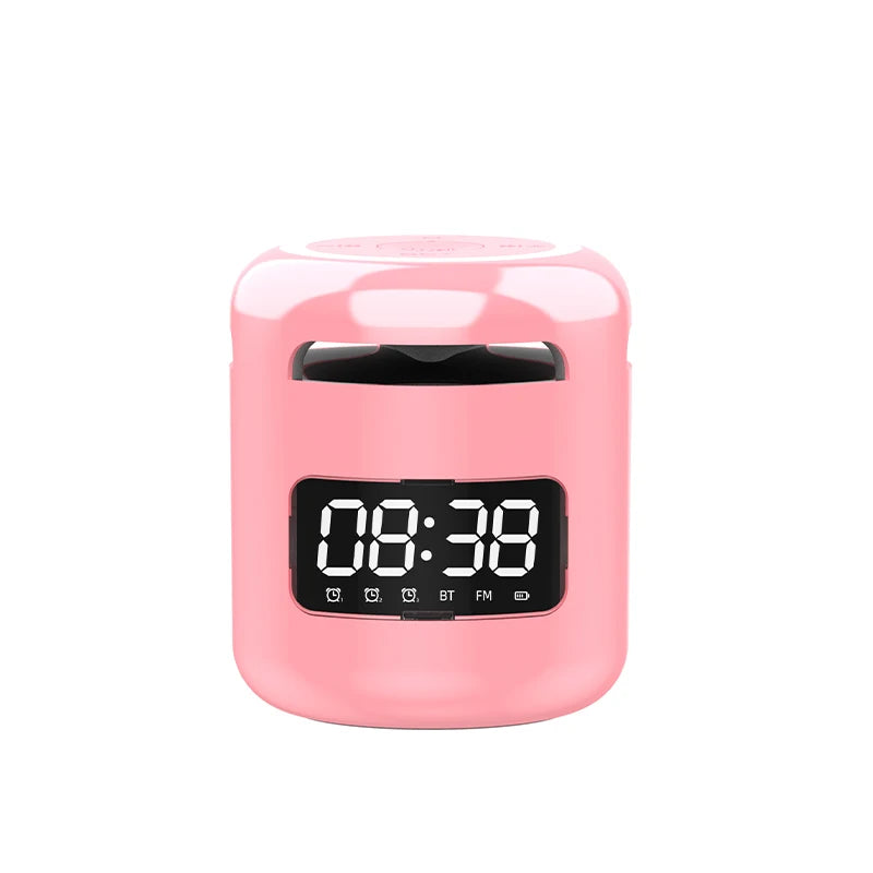 Lefon JM01 Portable Bluetooth Speaker & Alarm Clock Night Light FM Radio