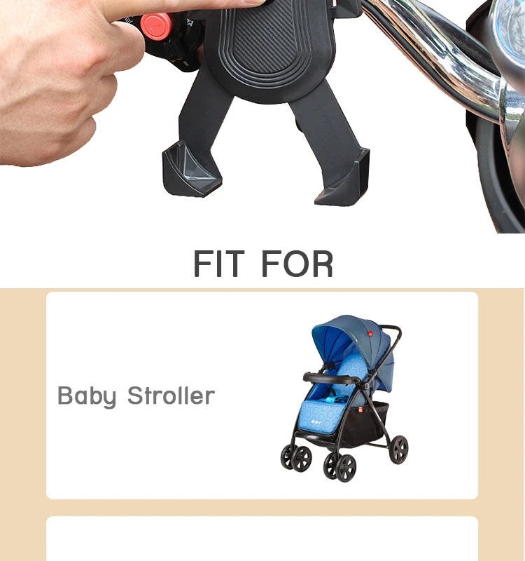 Best Universal 360° Phone Mount for Strollers & Bikes