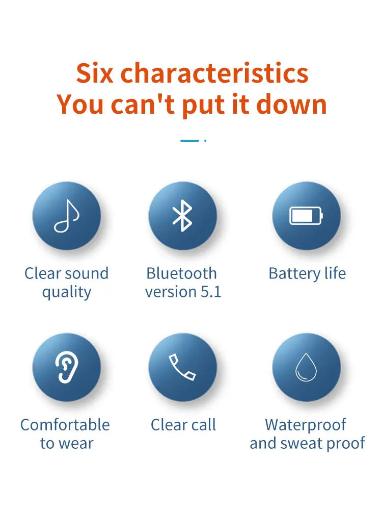 GDLYL Bluetooth Ear Hook Headset for Business