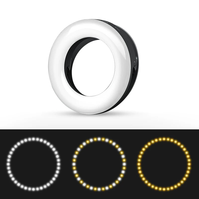 USB Rechargeable Selfie Ring Light