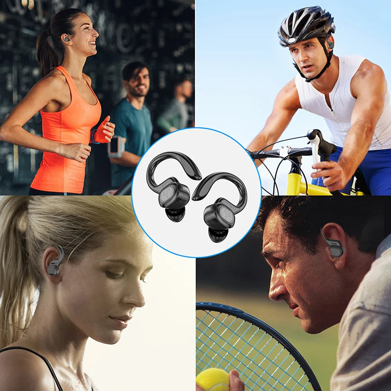 Otemkay VV2 Bluetooth 5.1 Sport Earphones | Earhook Over-Ear Buds | 13mm HiFi Running Headphones