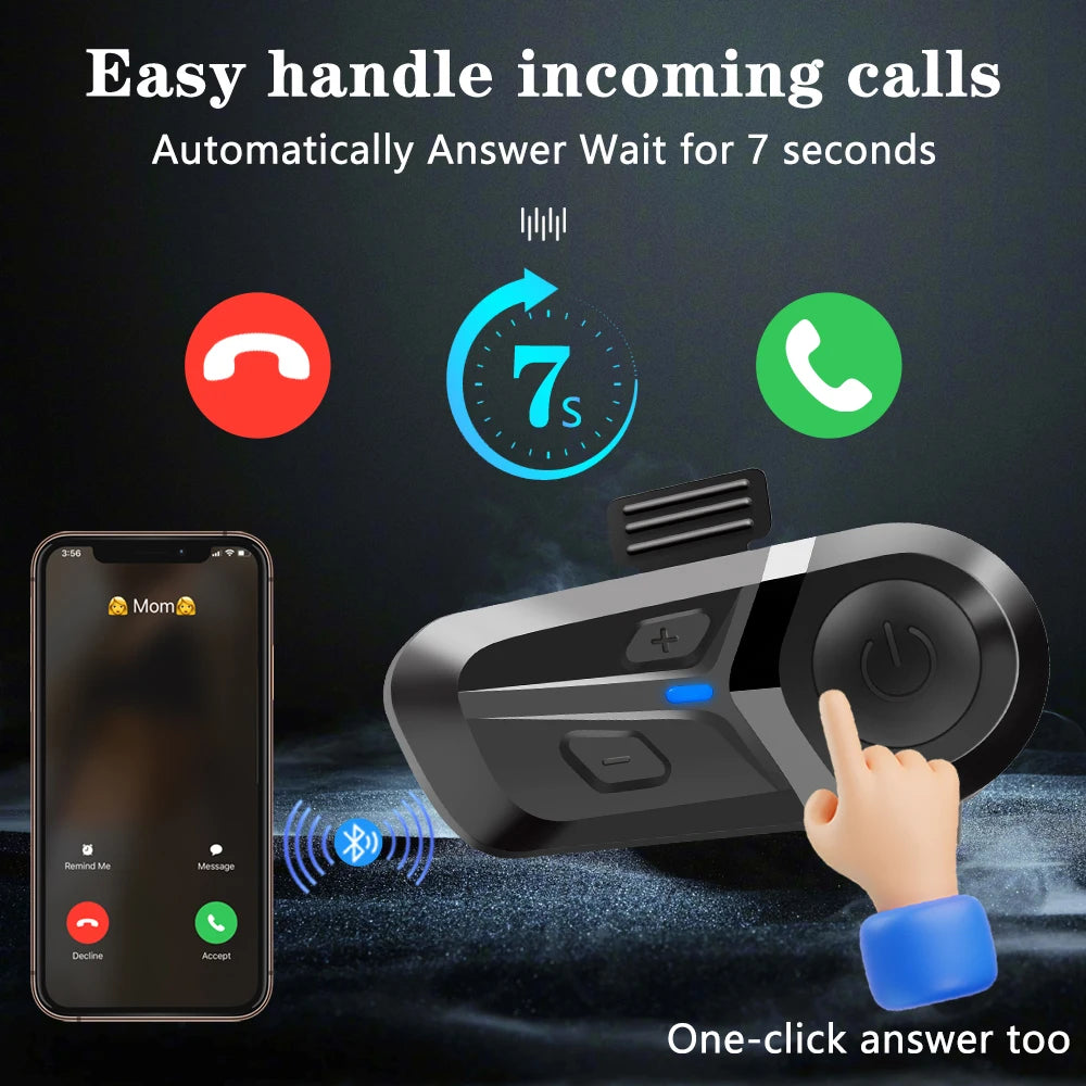 Motorcycle Helmet Bluetooth Headset - Best Wireless Communication Accessories