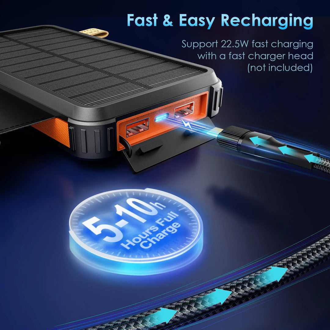 Top 26800mAh Solar Wireless Power Bank — power bank 26800mah