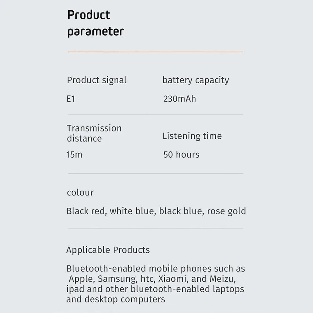 Top Rated Wireless Earbuds Gootrades E1