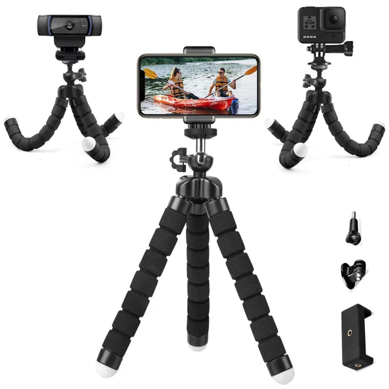 VIKEFON Mini Octopus Tripod – Flexible Phone & Camera Holder