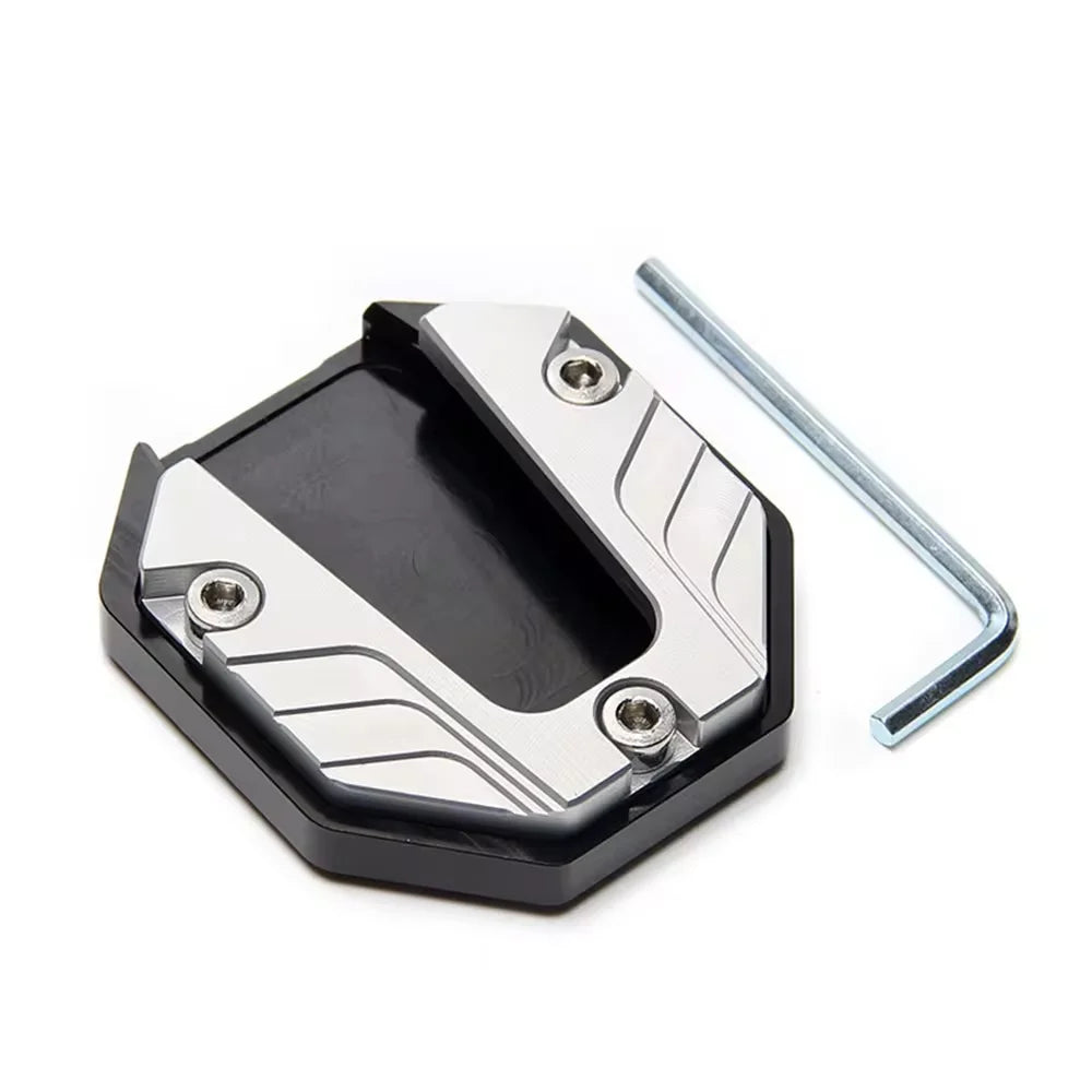 Motorcycle Kickstand Extender – Aluminum Alloy Side Stand Foot Pad for All Bikes