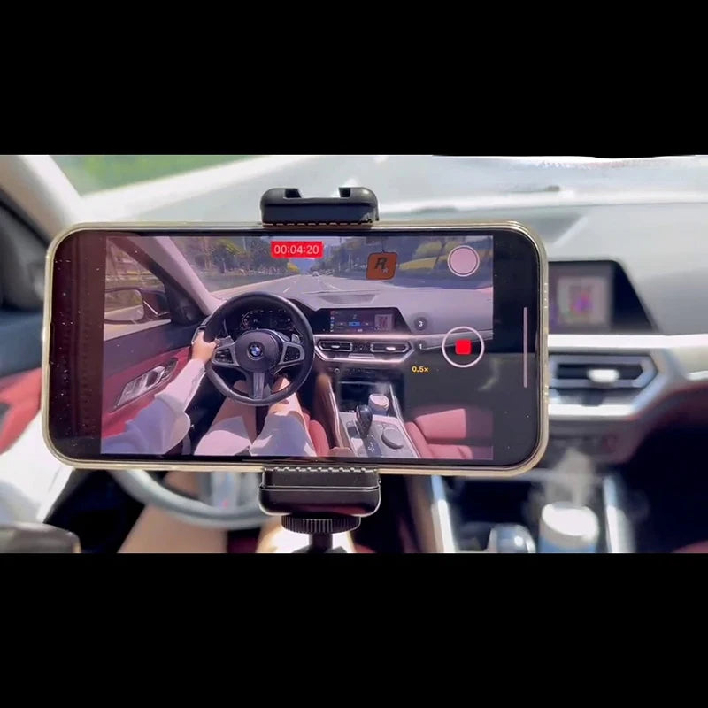 ERIKOLE Car Phone Mount for Video Recording – POV Filming Seat Holder Stand