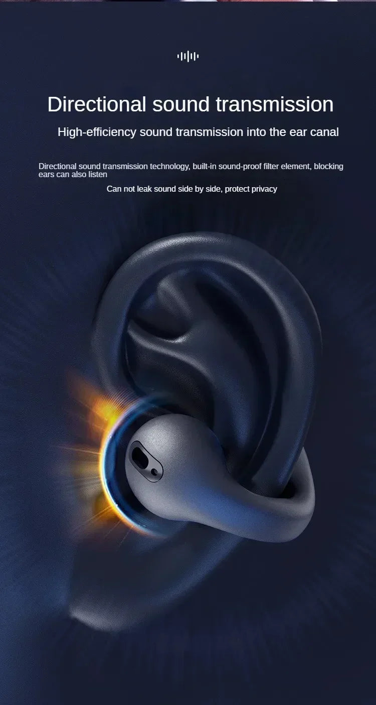 ZONGJI Wireless Ear Hook Earphones - Active Noise Cancellation Headsets