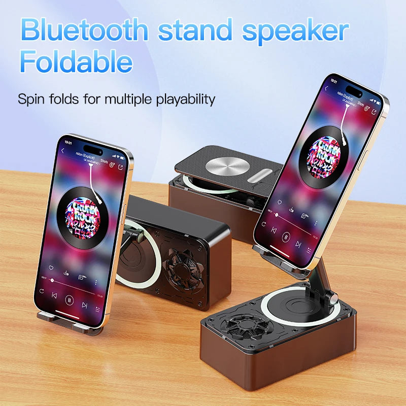 3-in-1 Bluetooth Speaker & Foldable Phone Stand
