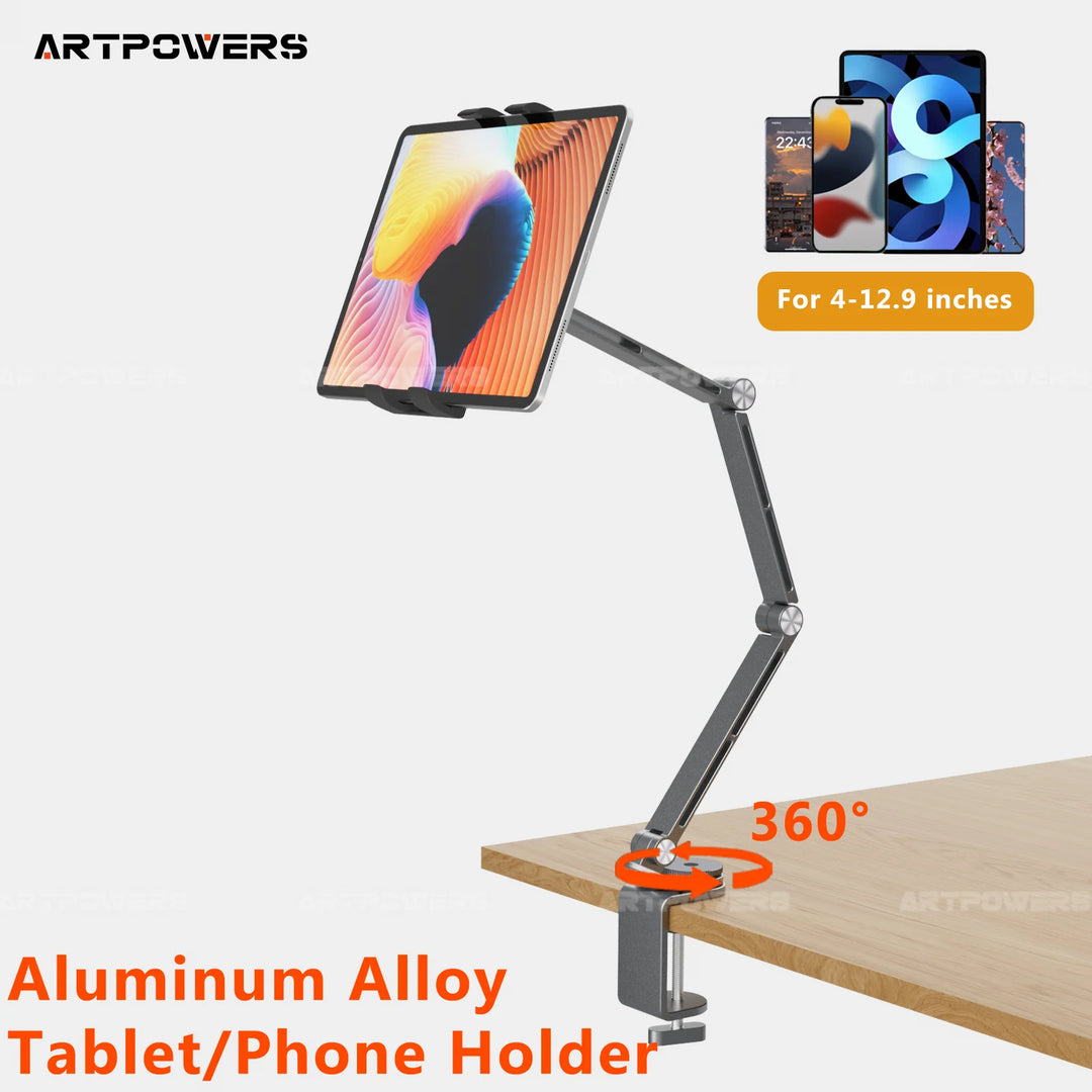 Artpowers Adjustable Tablet & Phone Stand Rotating Mount