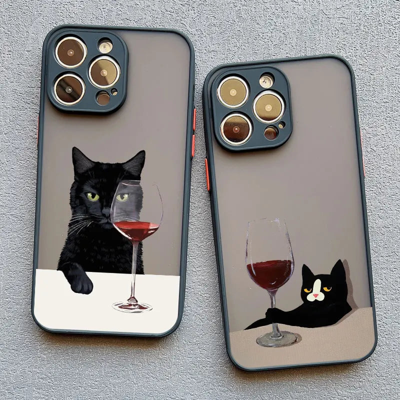 Funny Cat iPhone Case (Cartoon Shockproof Cover)