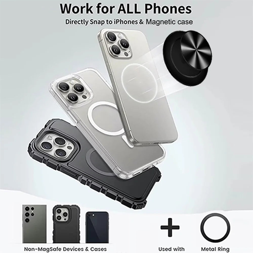 MagSafe Phone Grip and Stand, CD Pattern Magnetic Holder