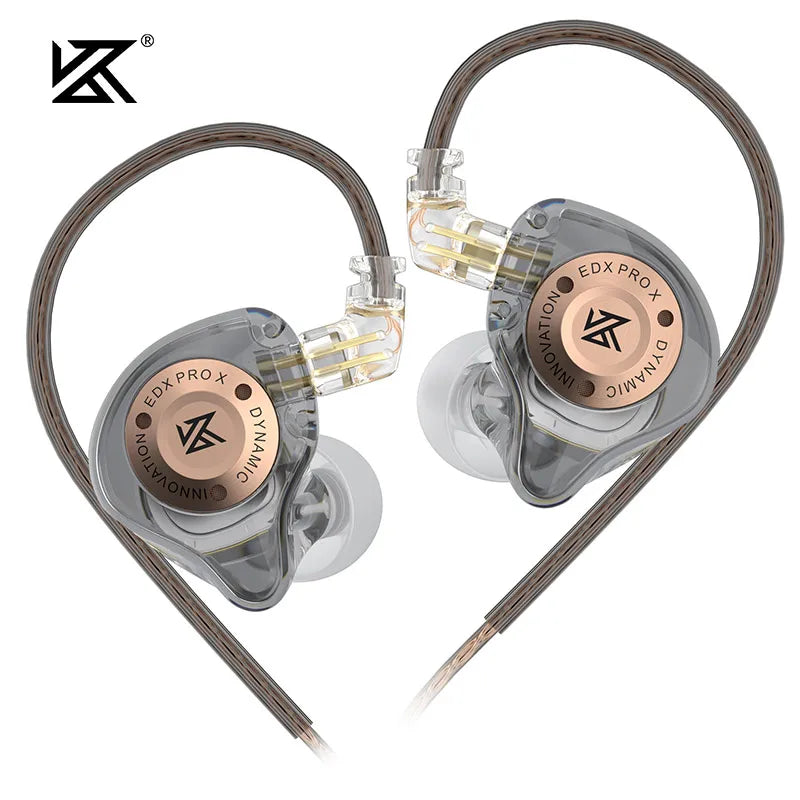 KZ EDX Pro X Wired IEM Earphones HiFi Deep Bass Detachable Cable