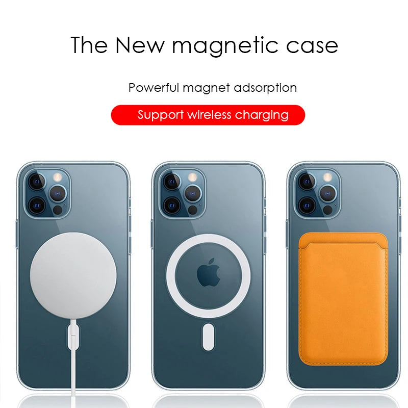 Buy Best Clear MagSafe-Compatible Case 2026 – Silicone Acrylic iPhone | Free Shipping & Fast Delivery
