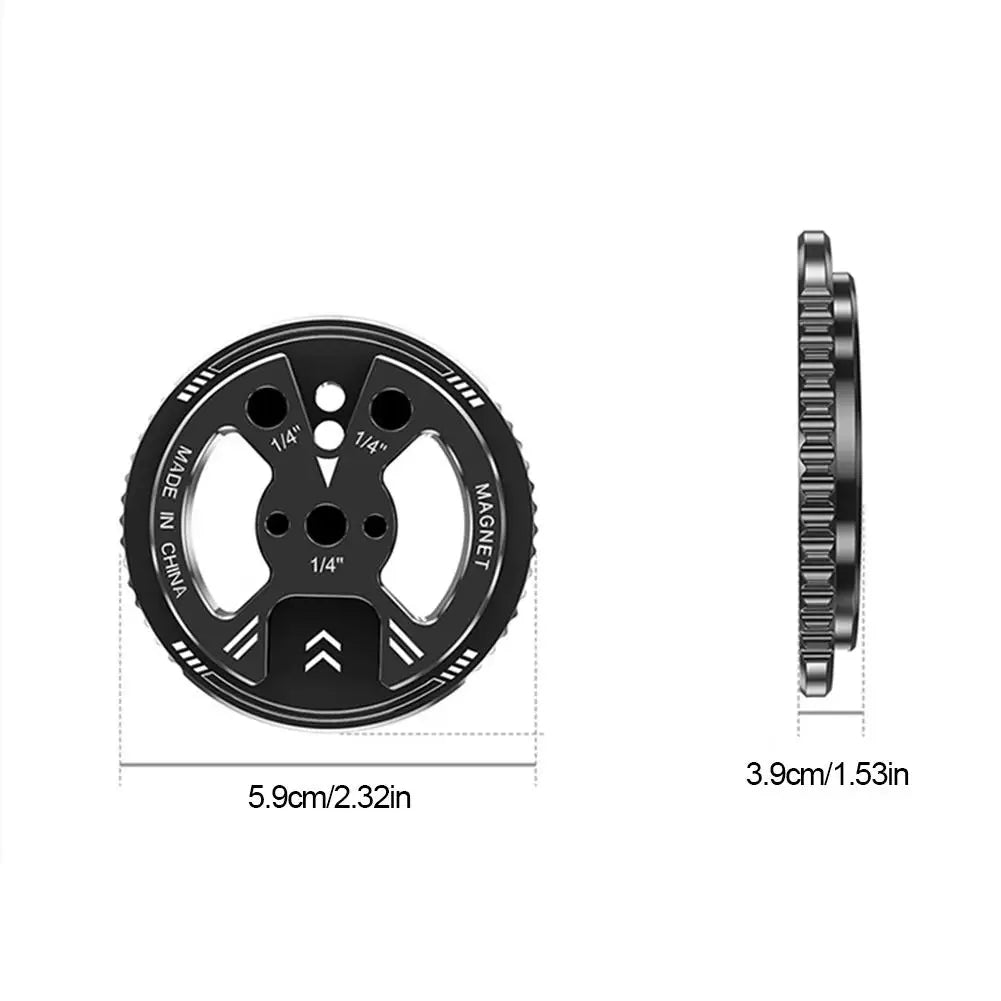 Magnetic Adapter Ring – 1/4" Cold Shoe MagSafe Converter for Camera & Tripod