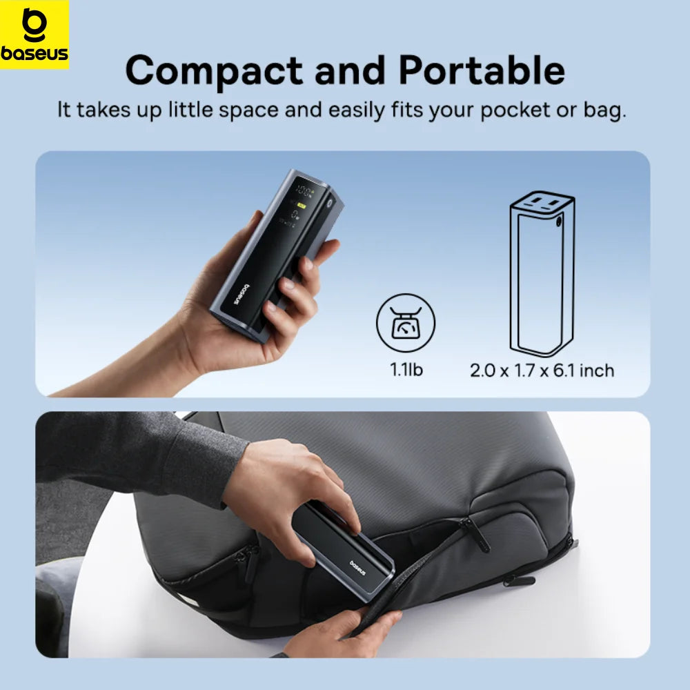 Portable Power Bank Baseus EnerGeek 145W 20800mAh Fast Charger — power bank 20800mah