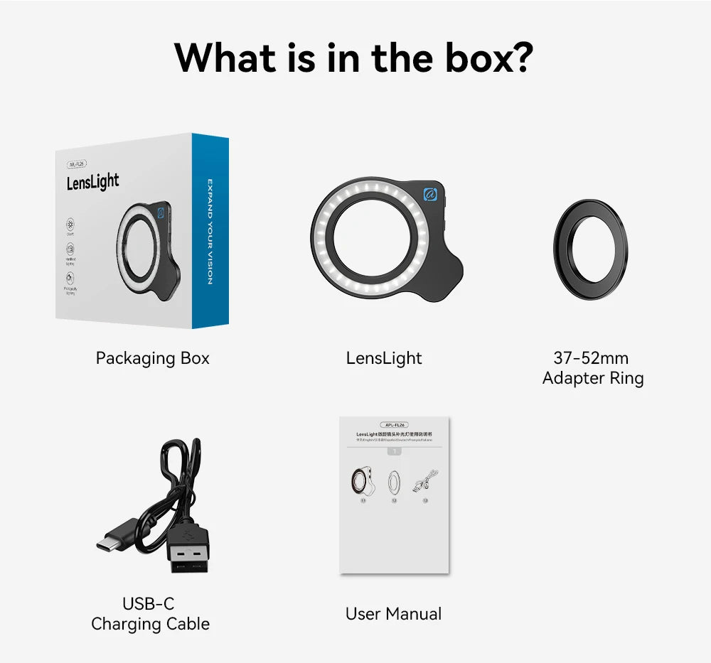 Ring Flash Light for Phone Macro Photography