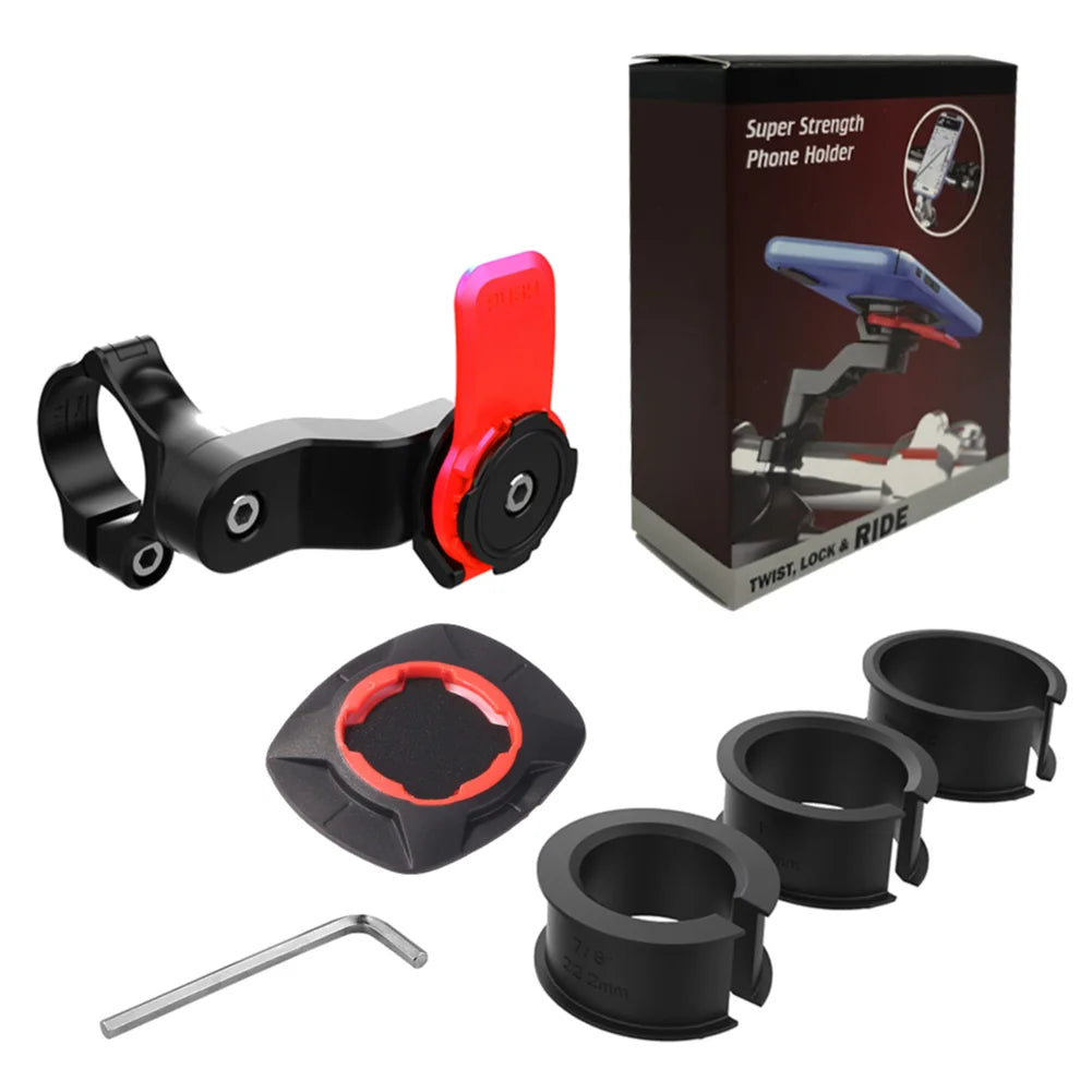 APWIKOGER Shock Absorber Bike Phone Holder – MTB Handlebar Mount