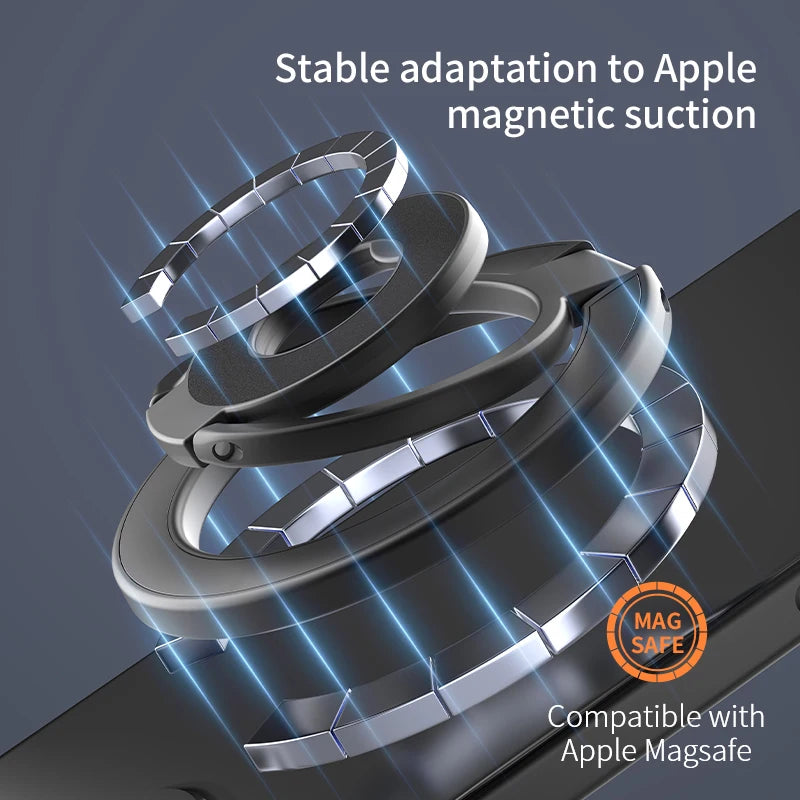 MagSafe Foldable Ring Holder – N52 Magnetic Stand for iPhone 16/15