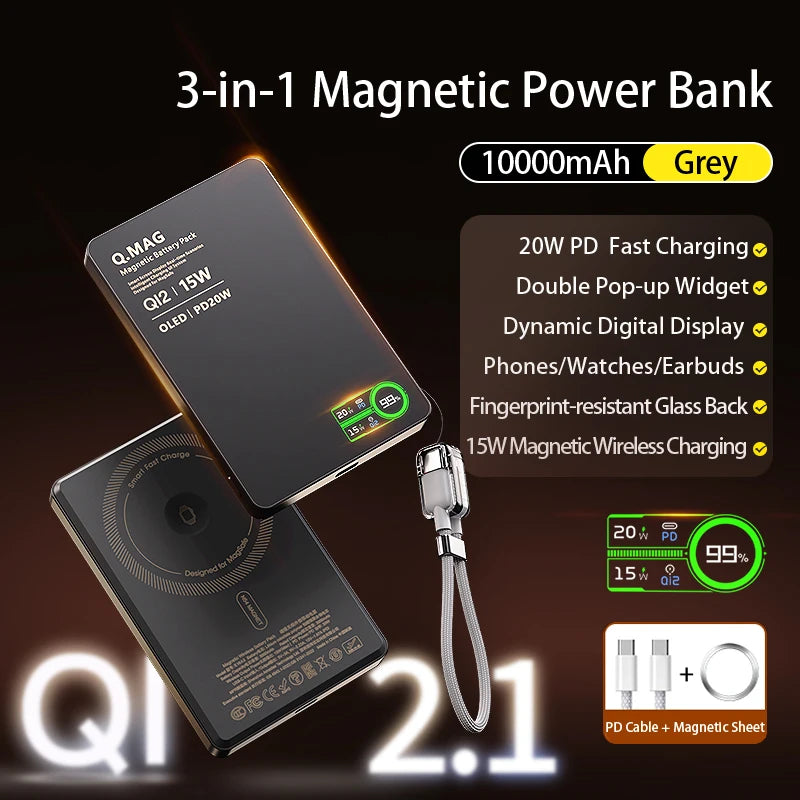 CrownQu Qi2.1 Power Bank