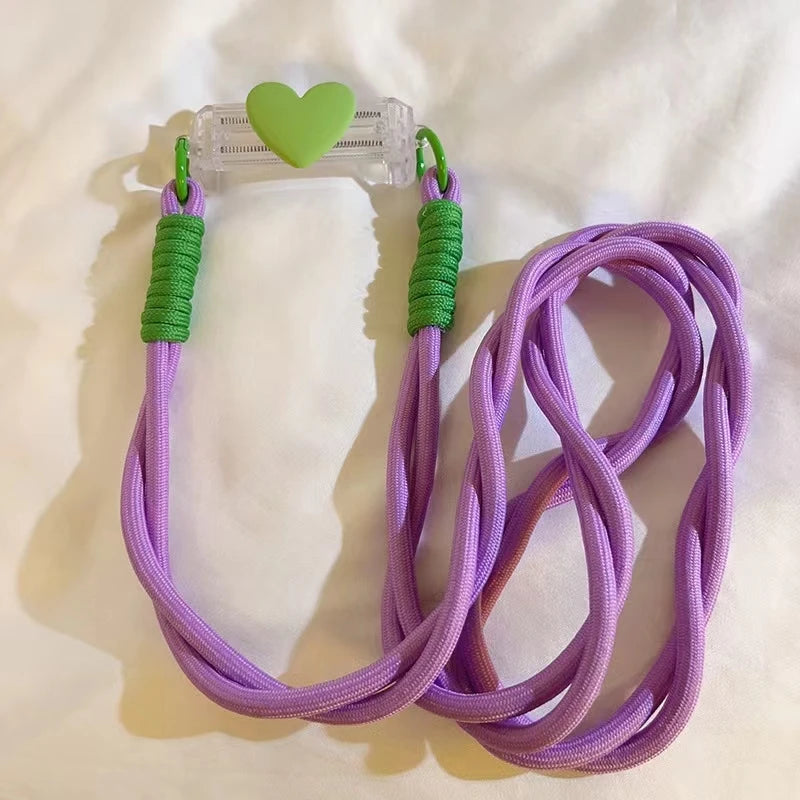 Adjustable Crossbody Phone Lanyard with Case Clip Tab