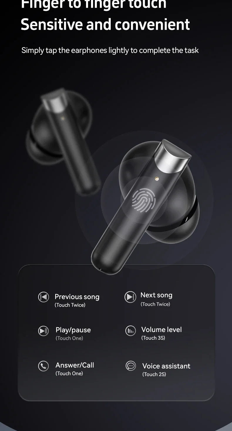 Basix TWS ANC Bluetooth Wireless In-Ear Earphones