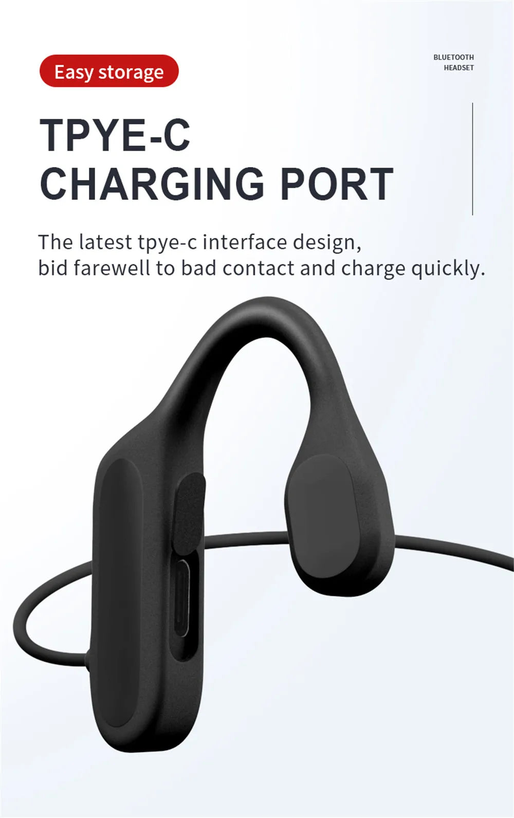 Best Sweatproof Ear Hook Headphones with Bluetooth 5.2
