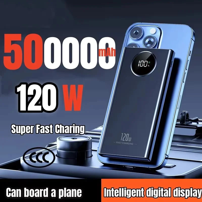 18650 Power Bank - 120W PD Fast Charging & Digital Display