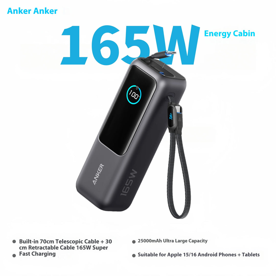Best Portable Power Bank 25000mAh with USB-C Cable - Shop Now