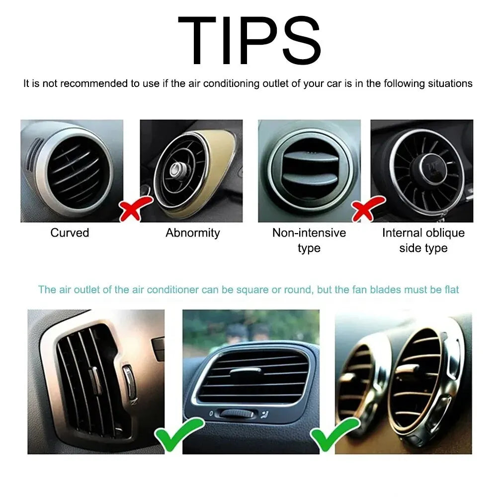 Car Air Vent Phone Holder: Universal Adjustable Smartphone Mount for Safe Driving