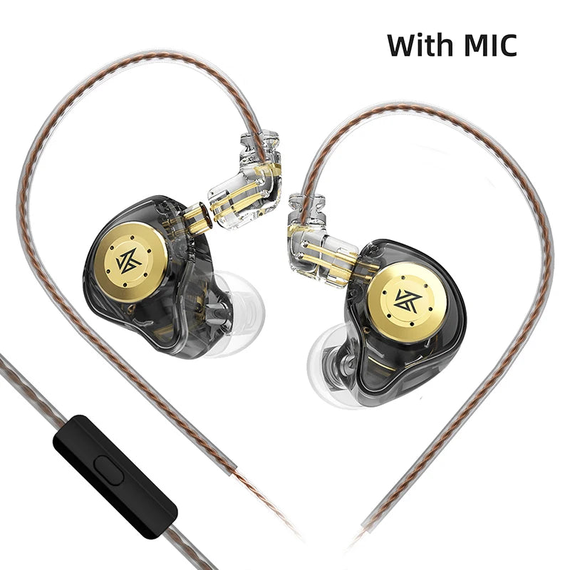 KZ EDX Pro Dual Magnetic Dynamic Wired Earphones HiFi Bass