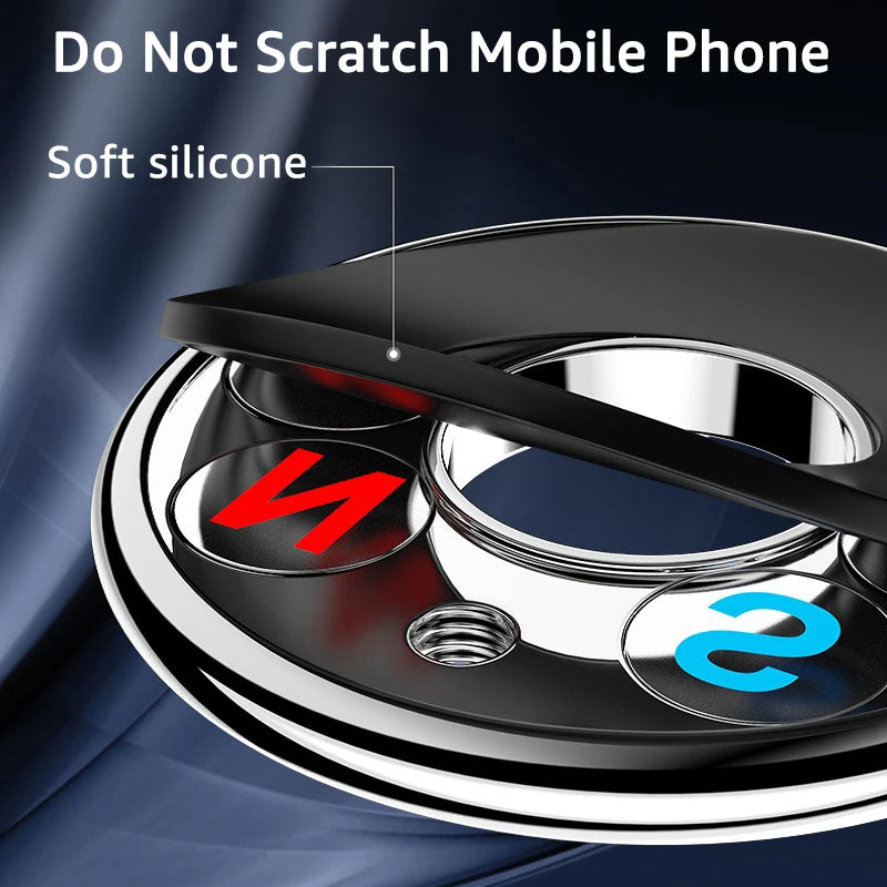 Magnetic Car Phone Holder – Universal Round Magnet Mount Bracket for GPS