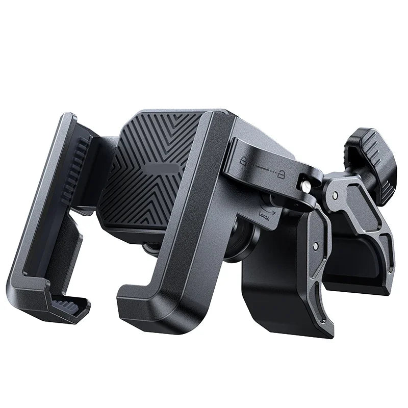 JOYROOM Motorcycle Phone Mount – Dual Shock Absorber Bike Holder 4.7''–7''