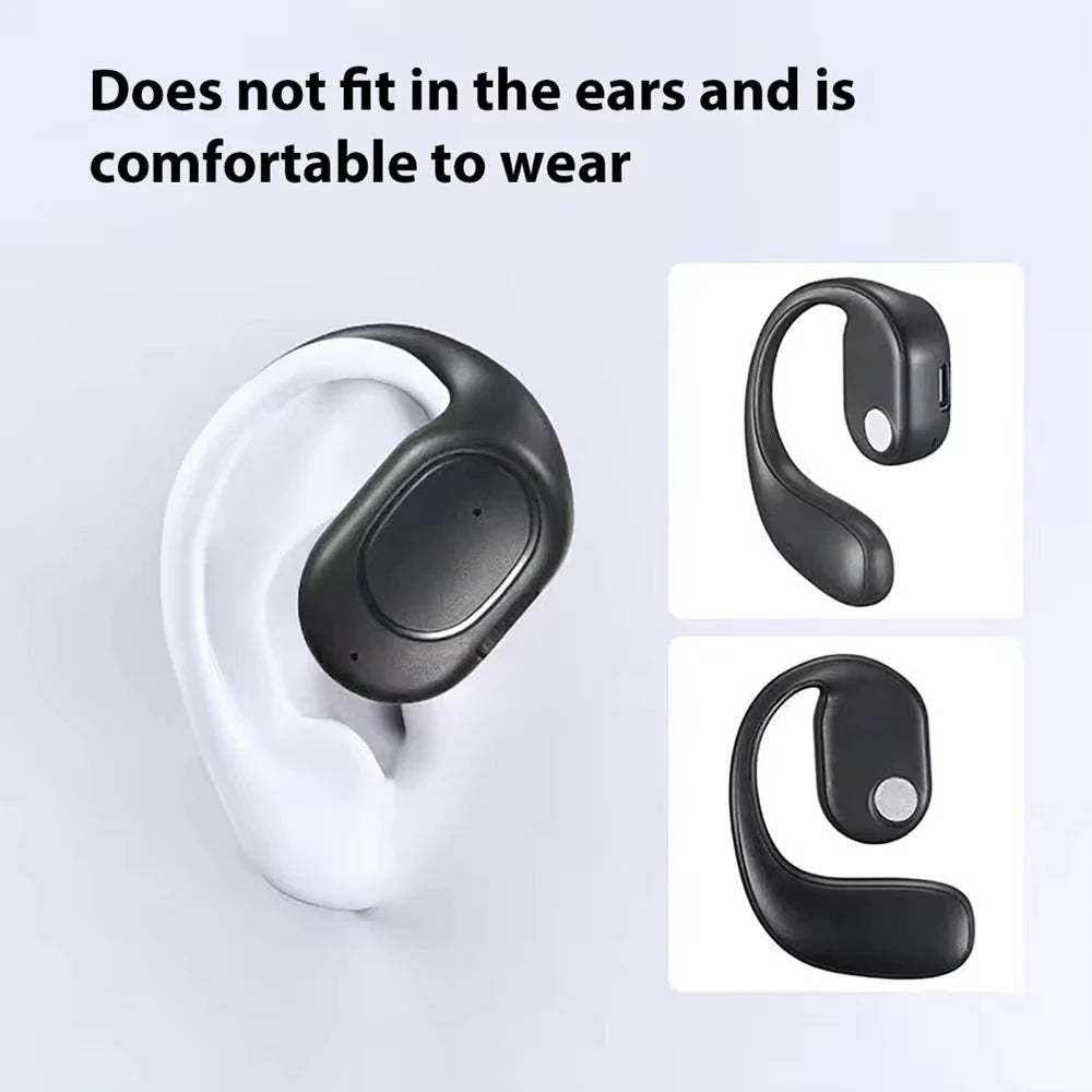 Waterproof HiFi Headset for Hands-Free Convenience - CUGUU Wireless Ear Hook Headset