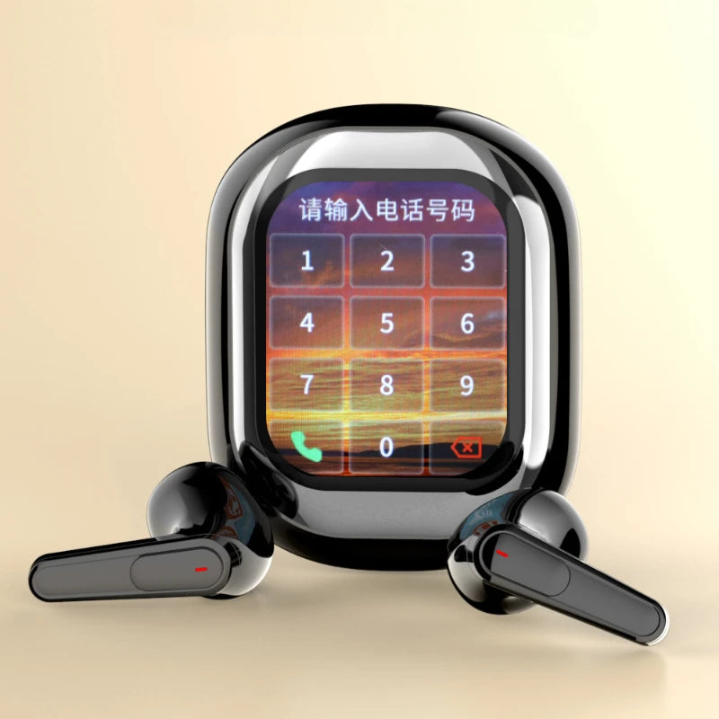 ANC Bluetooth Earphones - Noise Cancelling, Touch Screen Case & Long Battery Life