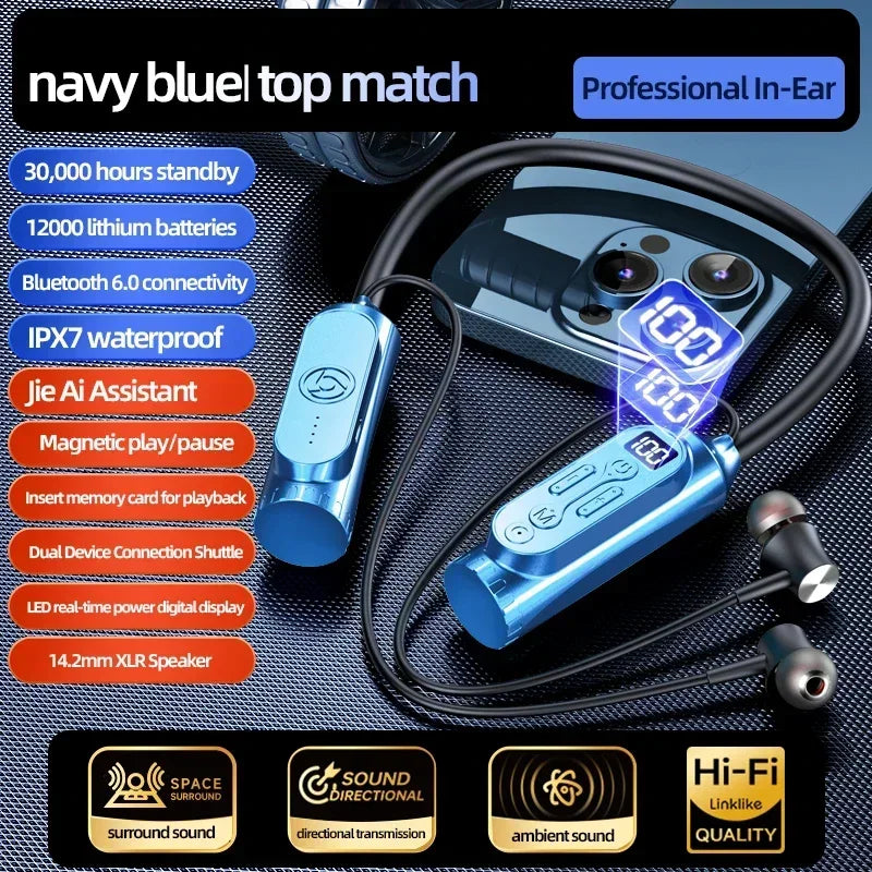 Luxuglow Bluetooth Earphones with Power Bank - Long Battery Life