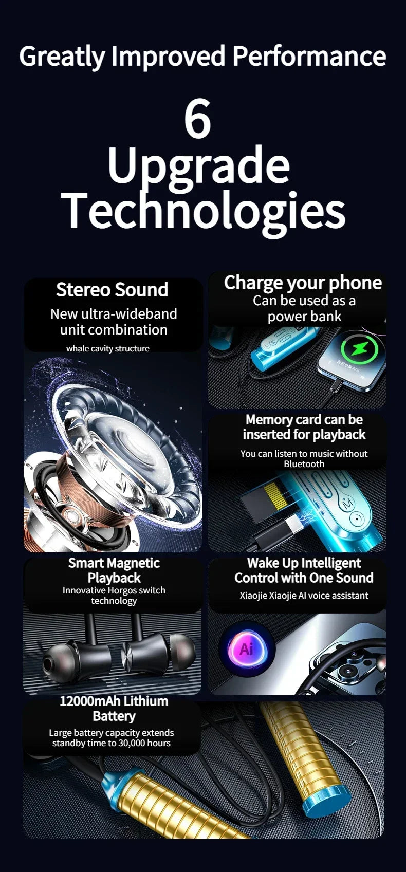 Luxuglow Smart Neckband Earphones with ANC and Power Bank