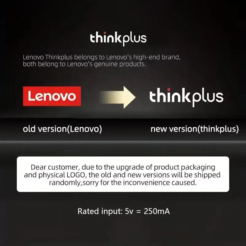 Lenovo TWS Earbuds, Waterproof Bluetooth Headphones