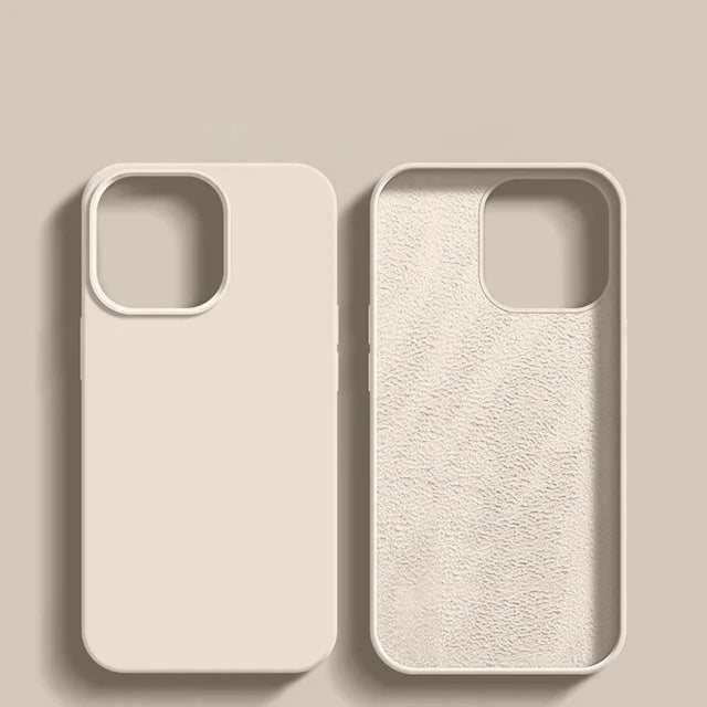 keai Original Liquid Silicone iPhone Case | Shockproof Anti-Scratch Cover iPhone 15–11 Pro Max Plus