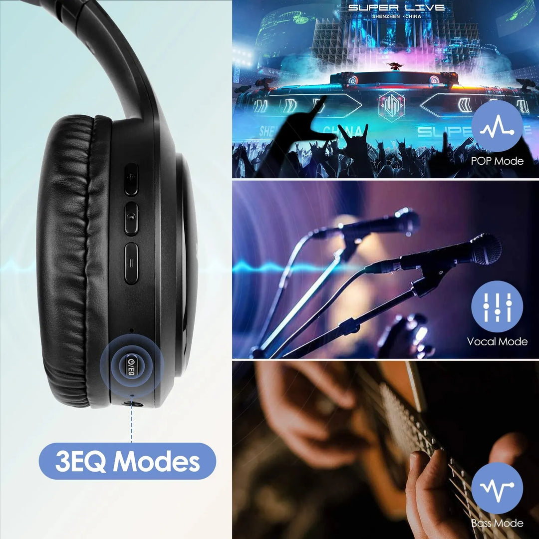 Siindoo JH-919 Wireless Headphones: Long-Lasting Battery & Deep Bass
