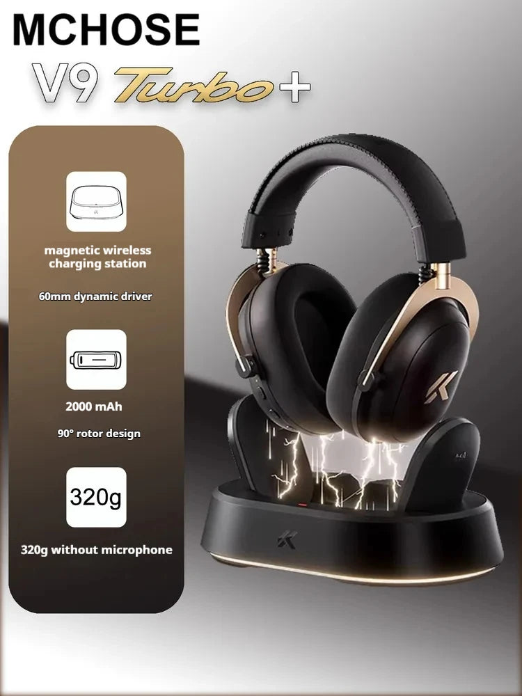 MCHOSE V9 Pro Gaming Headset Tri-Mode Wireless ANC 7.1 Surround