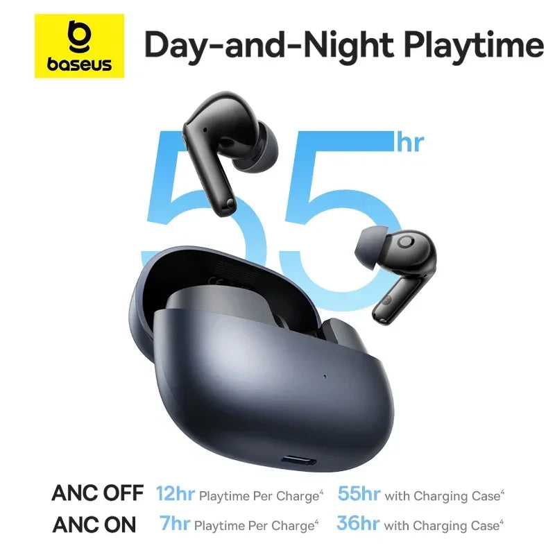 Baseus EP10 Pro ANC Earbuds LDAC Hi-Res 50dB Noise Cancelling