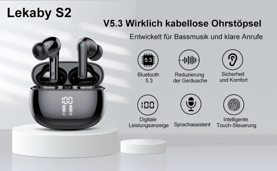 PYLV TWS Bluetooth 5.3 In-Ear Earbuds - Wireless Earbuds for Music Lovers