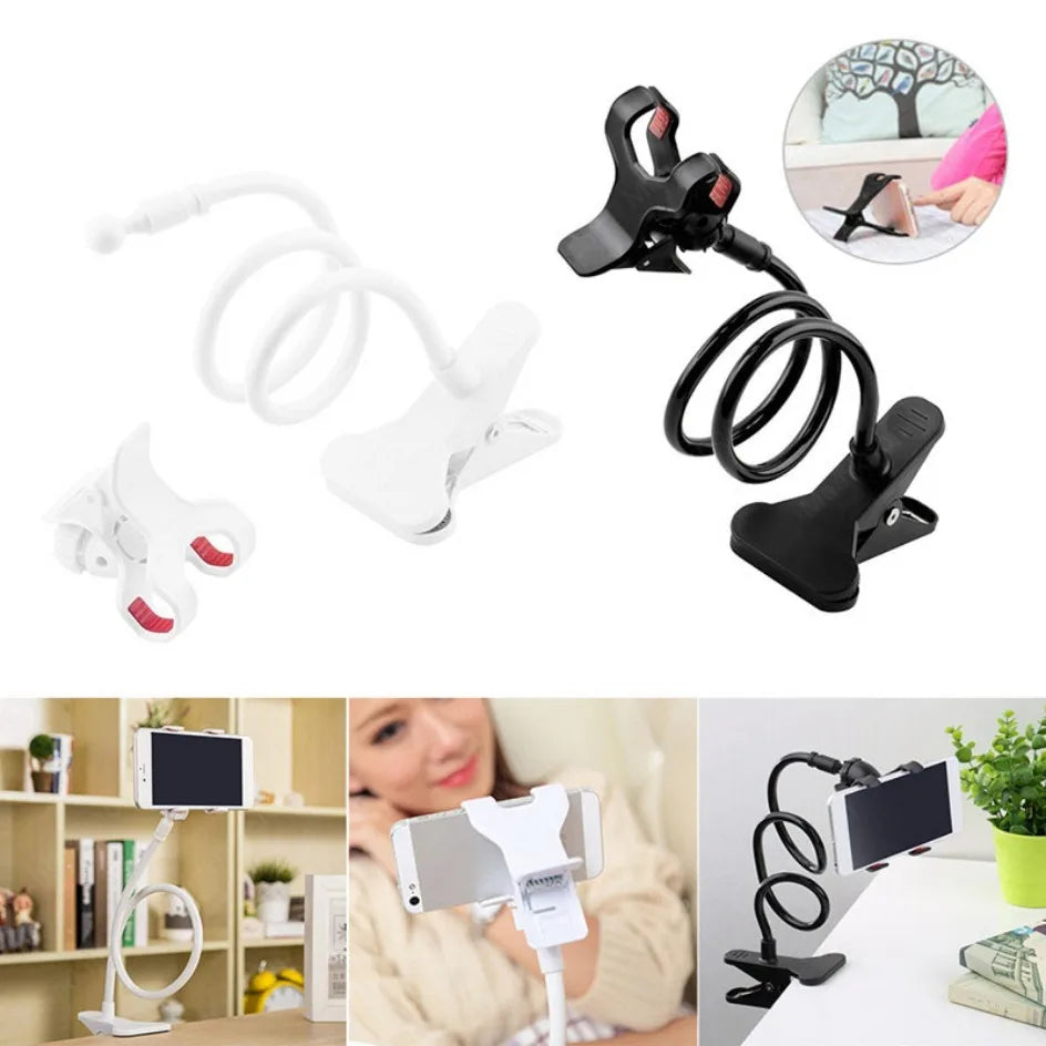 Flexible Phone Holder - Adjustable 28" Gooseneck Phone Mount for Bed and Desk